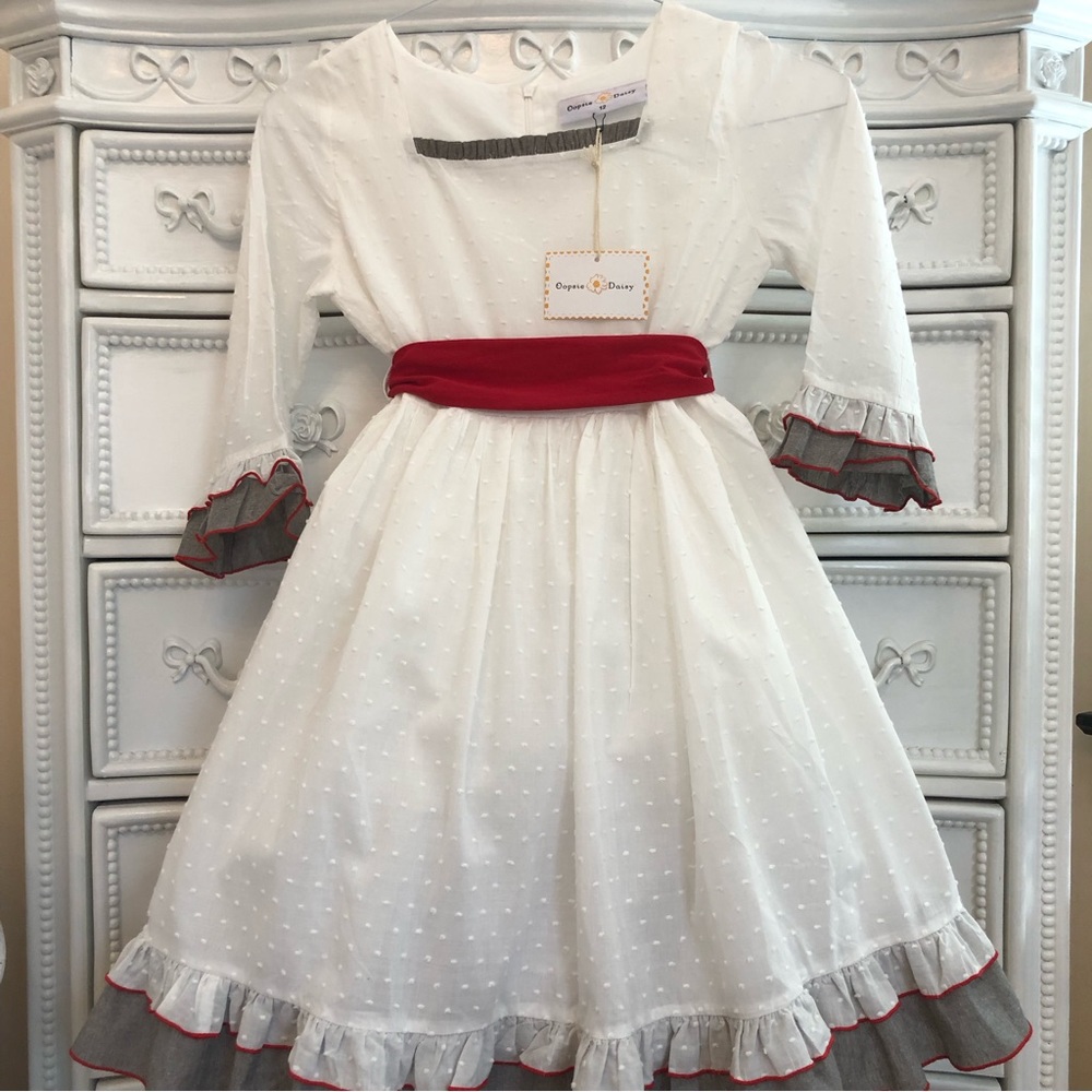 Oopsie Daisy girls chenille fancy dress size 12 nwt - Picture 9 of 9